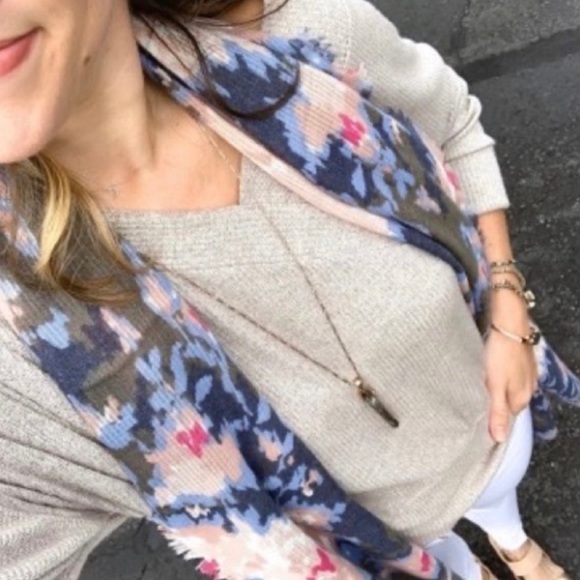 Stella & Dot Floral Ikat Scarf - Picture 3 of 5